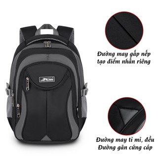 Balo Laptop Chống Nước 15.6 Inch Xbags XB 2002 Đen Phối Xám – Cao Cấp Thời Trang Hiện Đại, Nhiều Ngăn Tiện Dụng, Giá Tốt