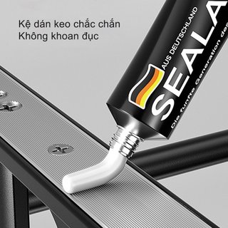 Kệ treo khăn nhà tắm dán tường.Giá ,Kệ để đồ nhà tắm dán tường chất liệu nhôm  cao cấp.