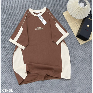[ Rẻ vô địch ] Áo thun chất cotton khô 3158 form rộng tay lỡ - thêu stay