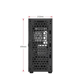 VỎ CASE KENOO ESPORT EM700- 3F - ĐEN (E-ATX/MID TOWER/3 QUẠT)