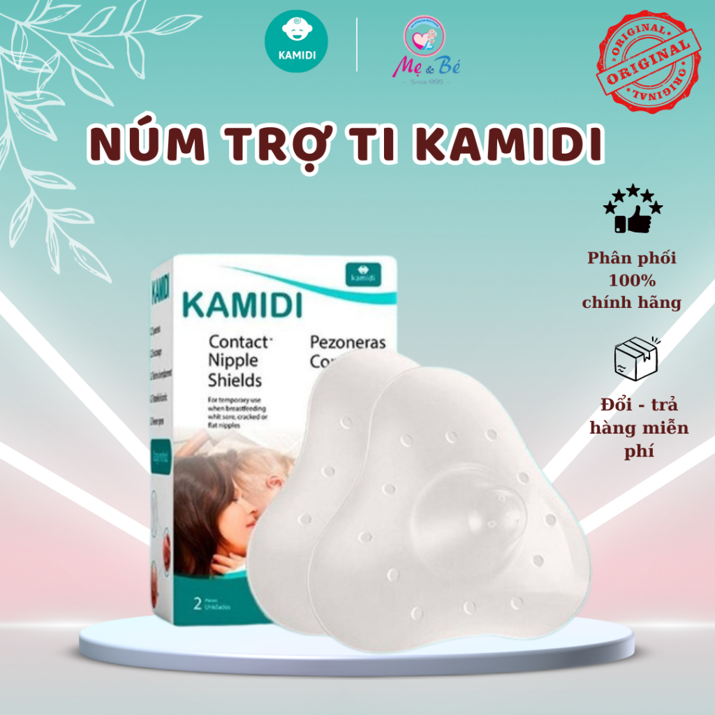 Núm Trợ Ti Kamidi Hỗ Trợ Cho Bé Và Bảo Vệ Đầu Ngực Cho Mẹ