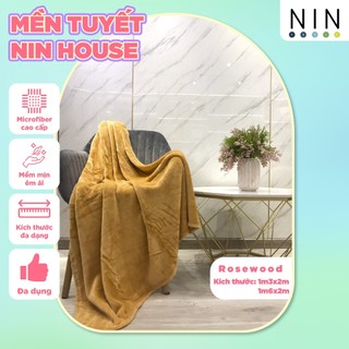 Mền tuyết NIN House siêu mềm mịn 100% Microfiber - Rosewood (nhiều kích cỡ)