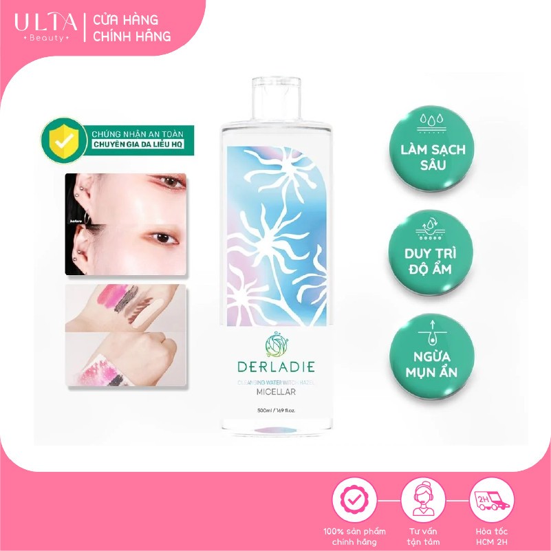 Nước Tẩy Trang Derladie Witch Hazel Cleansing Water