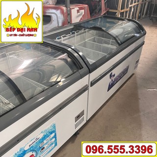 Tủ đông mặt kính cong 1050 lít, tủ đông mát trưng bày