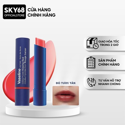 Son dưỡng môi Vaseline Colour+Care Kissing Red (Đỏ) 3g