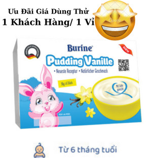 Cháo sữa burine hipp ăn dặm pudding vị vani cho bé từ 6 tháng giúp cung cấp vitamin dưỡng chất, bổ sung năng lượng