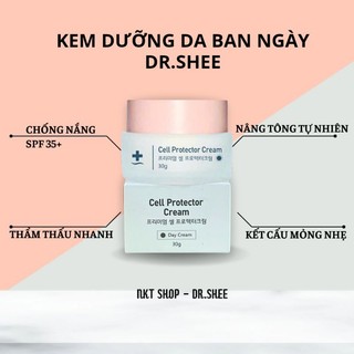 Kem ngày drshee, kem dưỡng trắng ban ngày, kem chống nắng, ngăn ngừa lão hóa cell protector cream drshee 30g