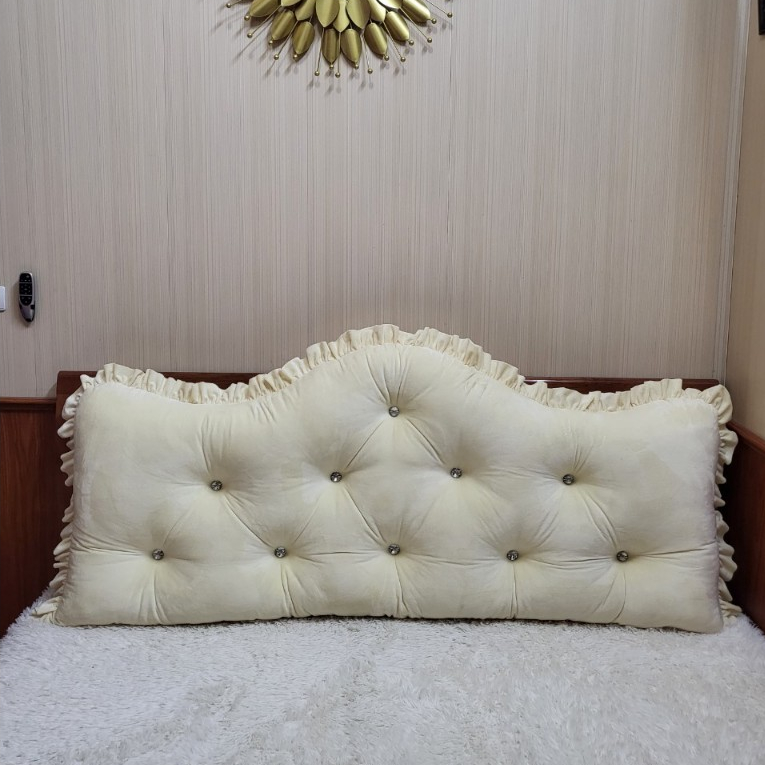 Gối tựa đầu giường loại cao cấp,gối trang trí phòng ngủ,vải nỉ nhung fullsize m5-m6-m8-2m