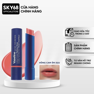 Son dưỡng môi Vaseline Colour+Care Mellow Rose (Hồng cam) 3g