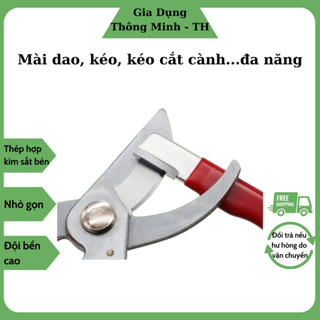 Mài kéo đa năng sử dụng cho các loại dao, kéo nhà bếp, kéo cắt cành, dao ghép cây... kích thước nhỏ gọn, độ bền cao