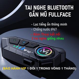 Tai nghe Bluetooth có micro gắn mũ bảo hiểm Fullface lọc tiếng ồn, chống nước, bụi bẩn