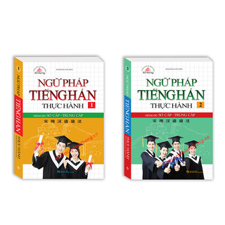 Sách - Combo 2c - Ngữ pháp tiếng Hán thực hành trọn bộ 2 tập