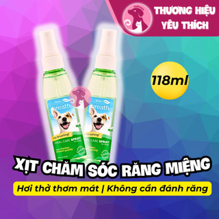 Tropiclean chai xịt thơm miệng, vệ sinh răng miệng cho chó