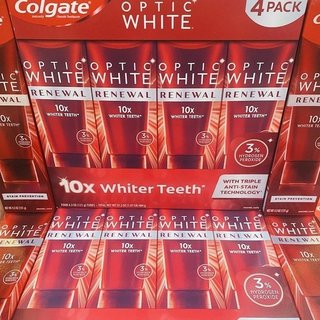 Kem đánh răng colgate optic white renewal 10x 116g mỹ