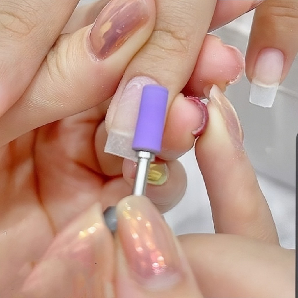 Lỗi đầu mài nhám tím mini - Lỗi đầu mài chuyên dụng làm nail tiện lợi