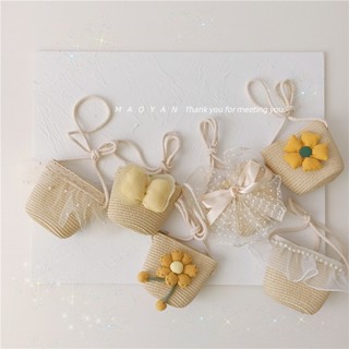 Túi cói cho bé- túi cói đeo chéo đi biển cho bé đính hoạ tiết đáng yêu điệu đà, có khoá kéo tiện lợi TC02