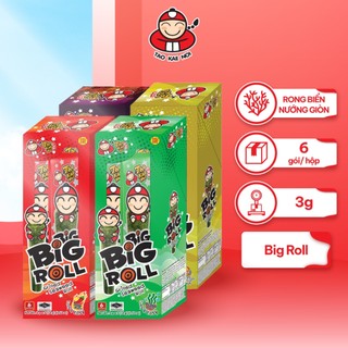 Snack Rong Biển Ăn Liền Thái Lan Taokaenoi BIG ROLL Nhiều Vị (Hộp 3g x 6 Gói)