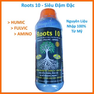 Kích Rễ Roots 10 USA chai 1 lít, phân bón kích rễ đặc biệt với sự kết hợp Humic - Fulvic - Amino