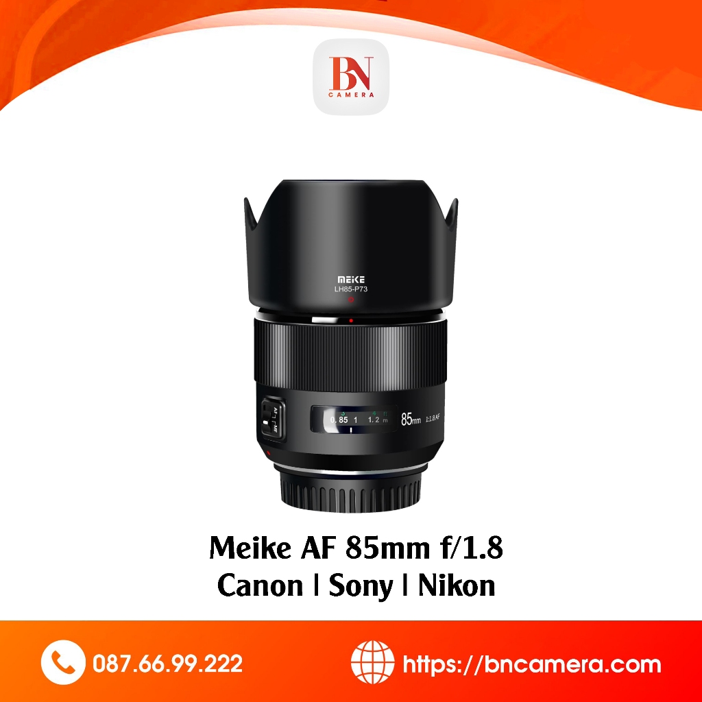 Ống kính Meike AF 85mm F1.8 For Sony FE | Nikon Z | Fujifilm XF