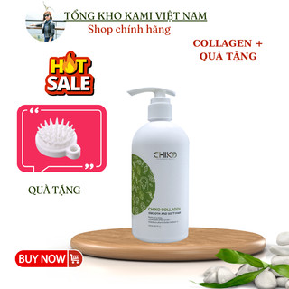 Kem Hấp ủ tóc collagen Chiko hương nước hoa cao cấp 500ml tặng lược gội đầu