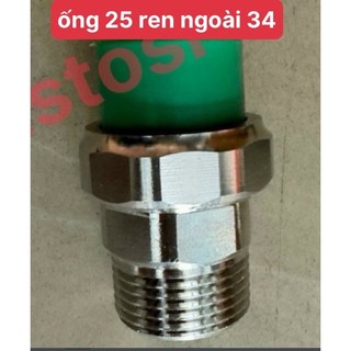 Rắc co chuyển đổi ren 34mm ra ống hàn nhiệt ppr 25mm - Rắc co ren ngoài 32 thu về 25 PPR