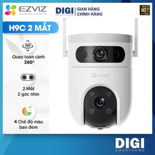 Camera Wifi 2 Mắt EZVIZ H9C 3K 5MP, H9C 2K 3MP Ngoài Trời, Xoay 360 độ, Đàm Thoại 2 Chiều, Có Màu Ban Đêm - DIGI Smart