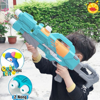 Đồ chơi súng nước 2 lòng phun xa 5-6m- loại 60cm to, đồ chơi phun nước loại to