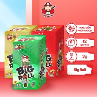 Snack Rong Biển Ăn Liền Thái Lan Taokaenoi BIG ROLL Nhiều Vị (Hộp 3g x 12 Gói)