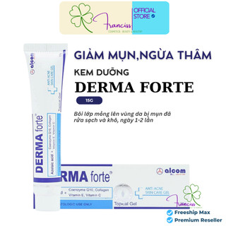 Derma forte + derma forte advanced gel tazarotene giảm mụn, ngừa thâm, mờ sẹo 15g