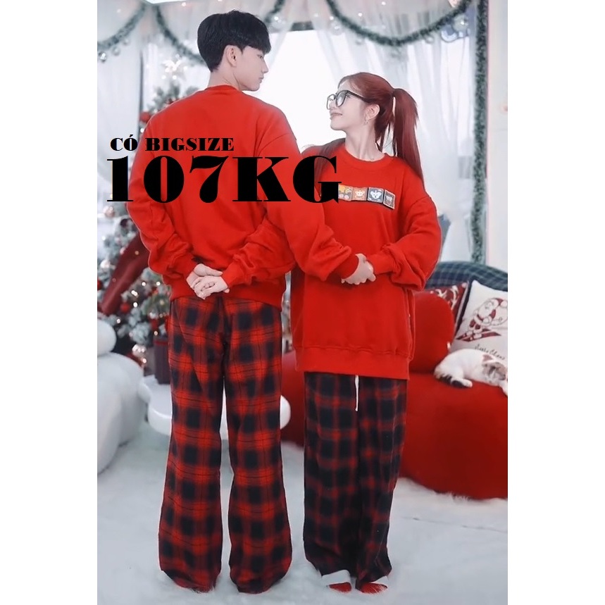 Quần Ống Rộng Kẻ Karo CIIN, Vải Thô Cao cấp, dày đẹp, Unisex nam nữ đều mặc được, kiểu dáng thịnh hành hot trend