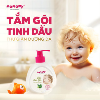 Chai bọt tắm gội/ dầu tắm gội thiên nhiên Mamamy 400ml