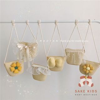 Túi cói cho bé- túi cói đeo chéo đi chơi, đi biển cho bé gái siêu xinh đáng yêu, phù hợp nhiều phong cách TC02