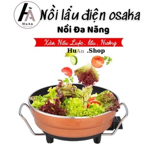 Nồi lẩu điện OSAKA - Nồi đa năng chất liệu tráng men cao cấp công nghệ Nhật Bản