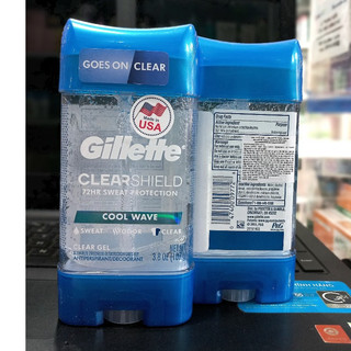 Lăn Khử Mùi Dạng Gel Gillette Endurance Cool Wave Clear Gel 5 in 1(107g)