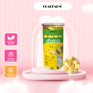 Sầu riêng Việt Nam sấy lạnh giòn công nghệ sấy thăng hoa Hũ PET 1000ml ít đường,ít chất béo tự nhiên vị trái cây CHARFAM
