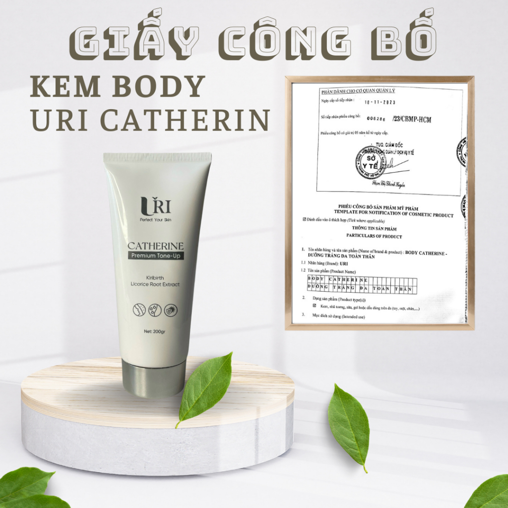 Kem dưỡng trắng body URI - CATHERINE