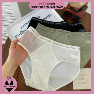 Set Quần Lót Nữ Chất Su Phối Lưới, Cạp Chữ Mềm Mịn, Co Giãn Tốt Q10 - ThuyBiKiNi