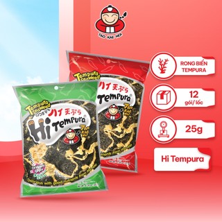 Snack Rong Biển Ăn Liền Thái Lan Taokaenoi HI TEMPURA Vị Truyền Thống/ Cay (Gói 25g)