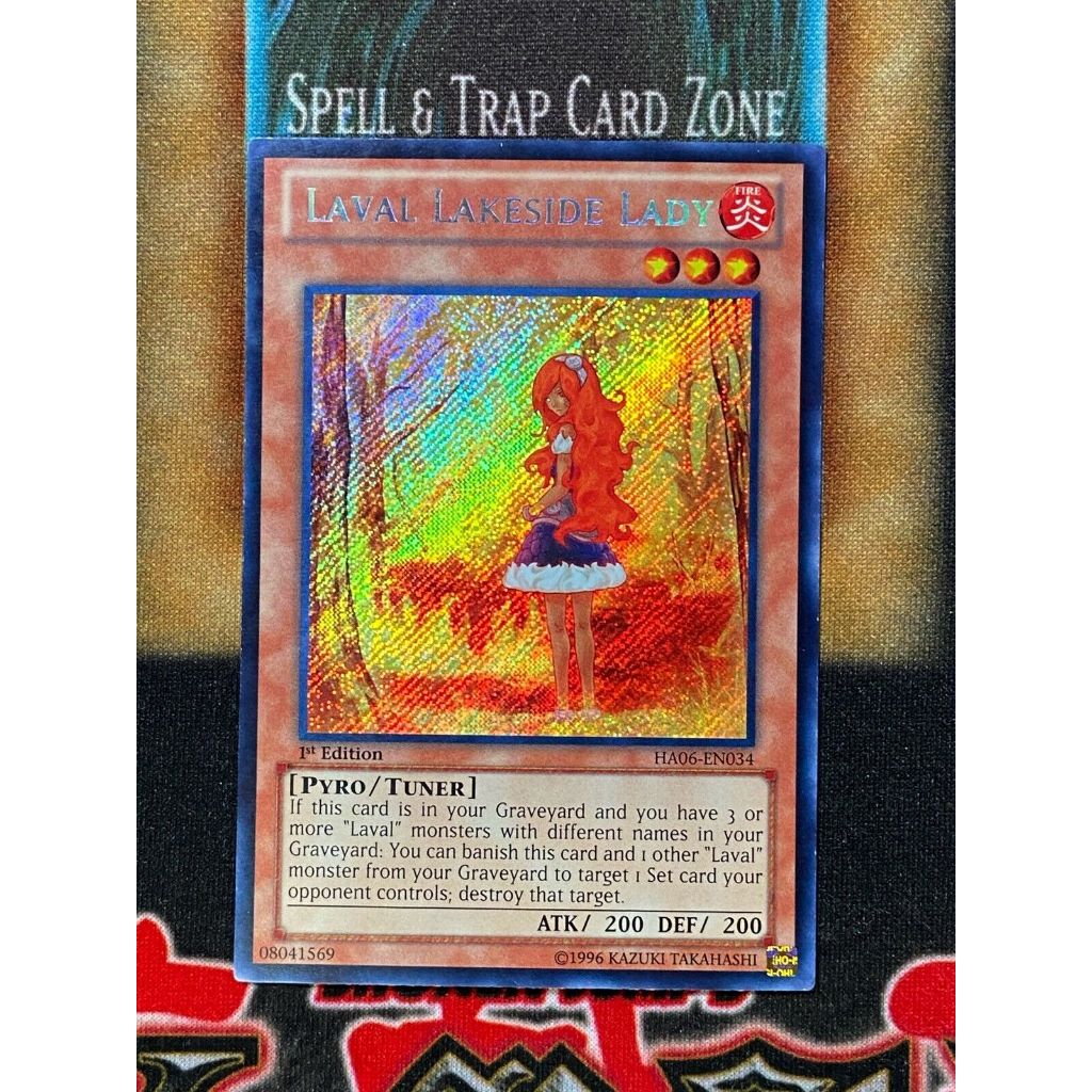 Lá bài thẻ bài Yugioh laval lakeside lady - secret Rare - Tặng bọc bài nhựa bảo quản