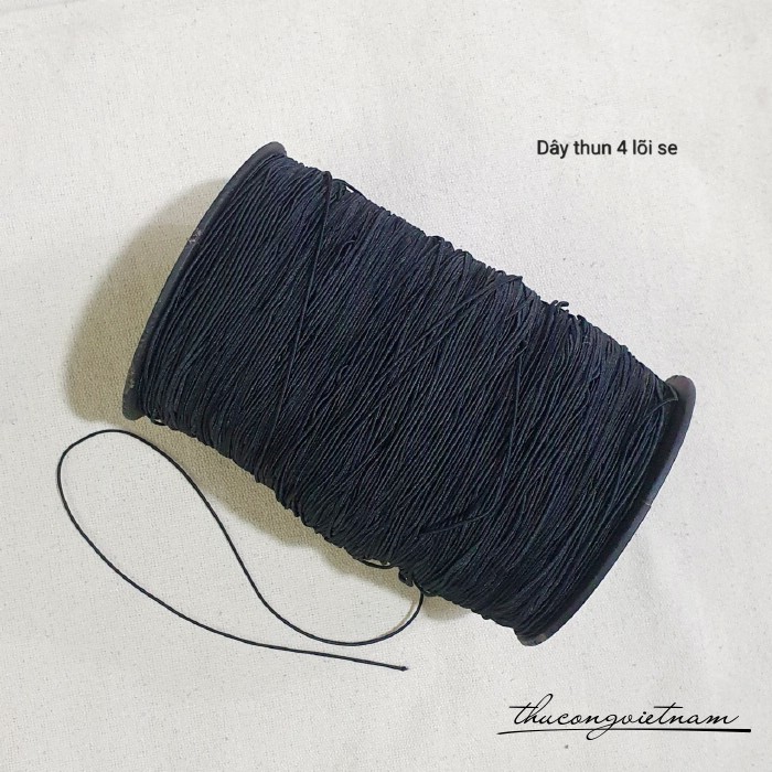 Dây thun, chun tròn co giãn 0.7-1mm, dây thun kim tuyến 1.8- 2mm