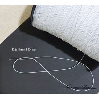 Dây thun, chun tròn co giãn 0.7-1mm, dây thun kim tuyến 1.8- 2mm