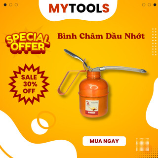 Bình Châm Dầu Nhớt mytools89 bằng sắt, dung tích 500ML, châm dầu, châm nhớt, tra dầu máy móc cơ khí