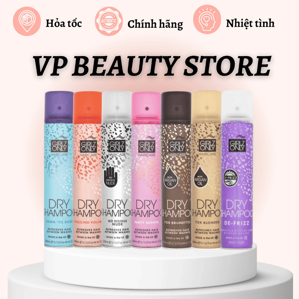 Dầu Gội Khô GIRLZ ONLY Anh Quốc