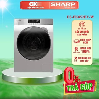 Es-fk852ev-w - máy giặt lồng ngang 8.5kg sharp es-fk852ev-w- bảo hành chính hãng