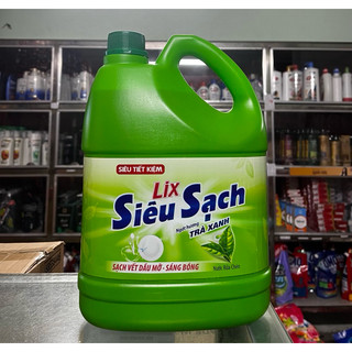 NƯỚC RỬA CHÉN LIX SIÊU SẠCH TRÀ XANH 3,6 Kg