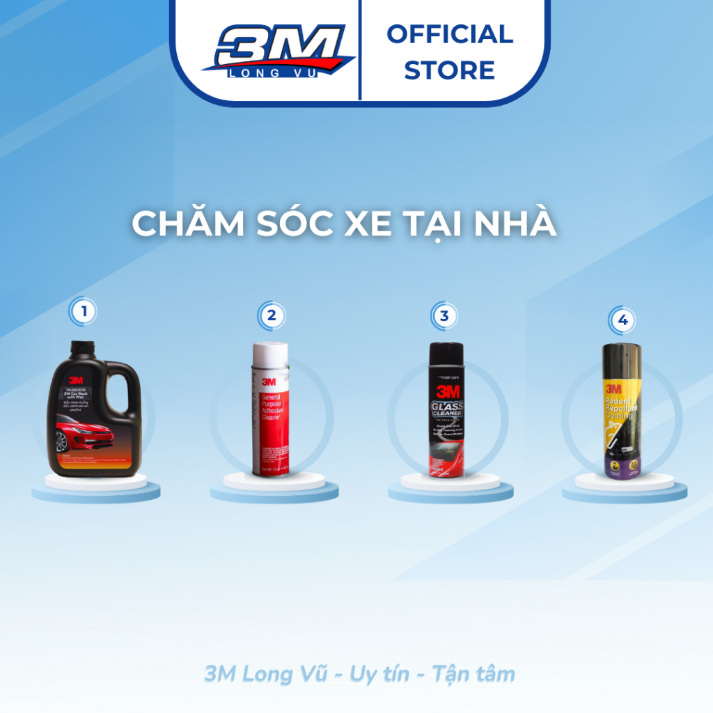 Xà bông rửa xe siêu bọt 3M Car Wash With Wax PN39000W- 1L