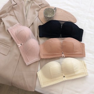  Áo lót cúp ngực mặc được cả không dây và có dây thiết kế quây ren lưới mẫu mới hót mẫu mã đẹp | M505 