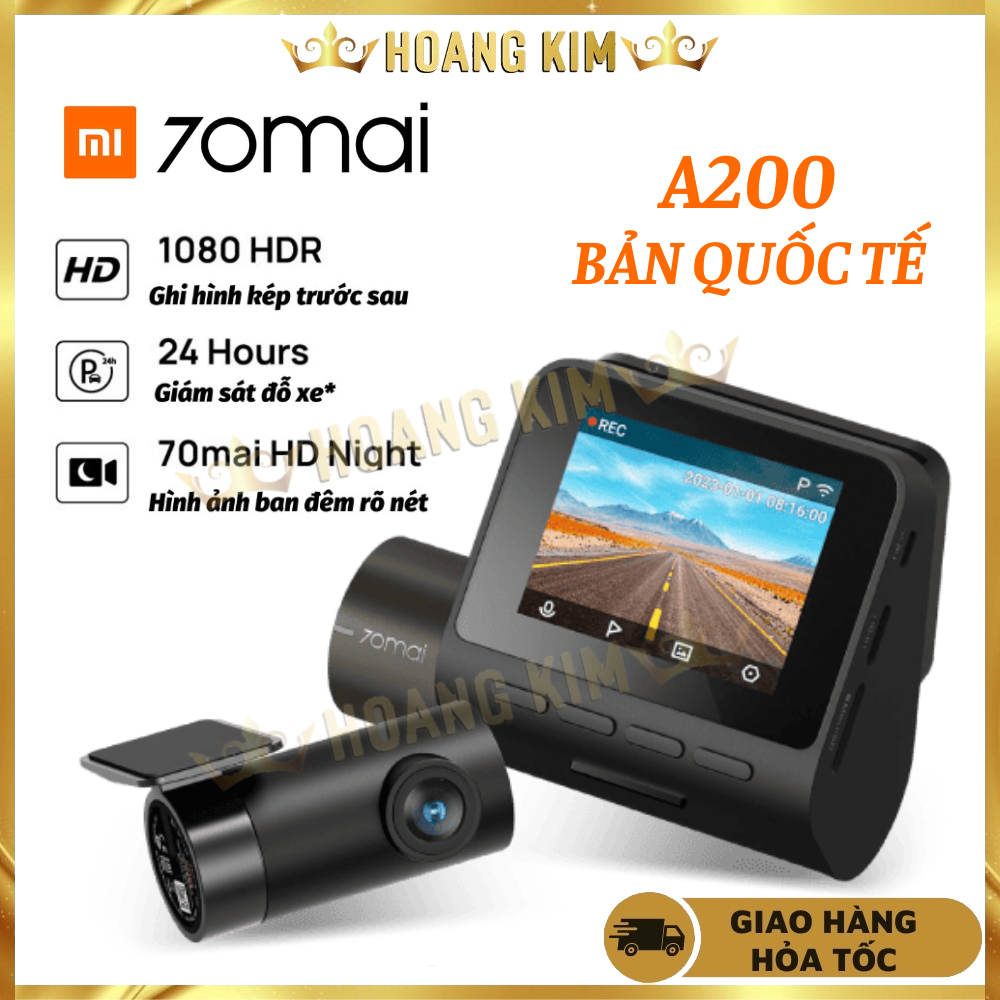 Camera hành trình ô tô Xiaomi 70mai A200 bản quốc tế