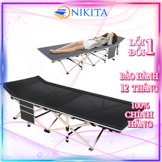 Giường xếp du lịch, vải bạt 3D chống thấm, chống bám bụi, xếp gọn kèm túi du lịch - NIKITA 2024