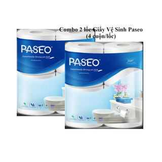 Combo 2 loc Giấy vệ sinh Paseo 4 cuộn